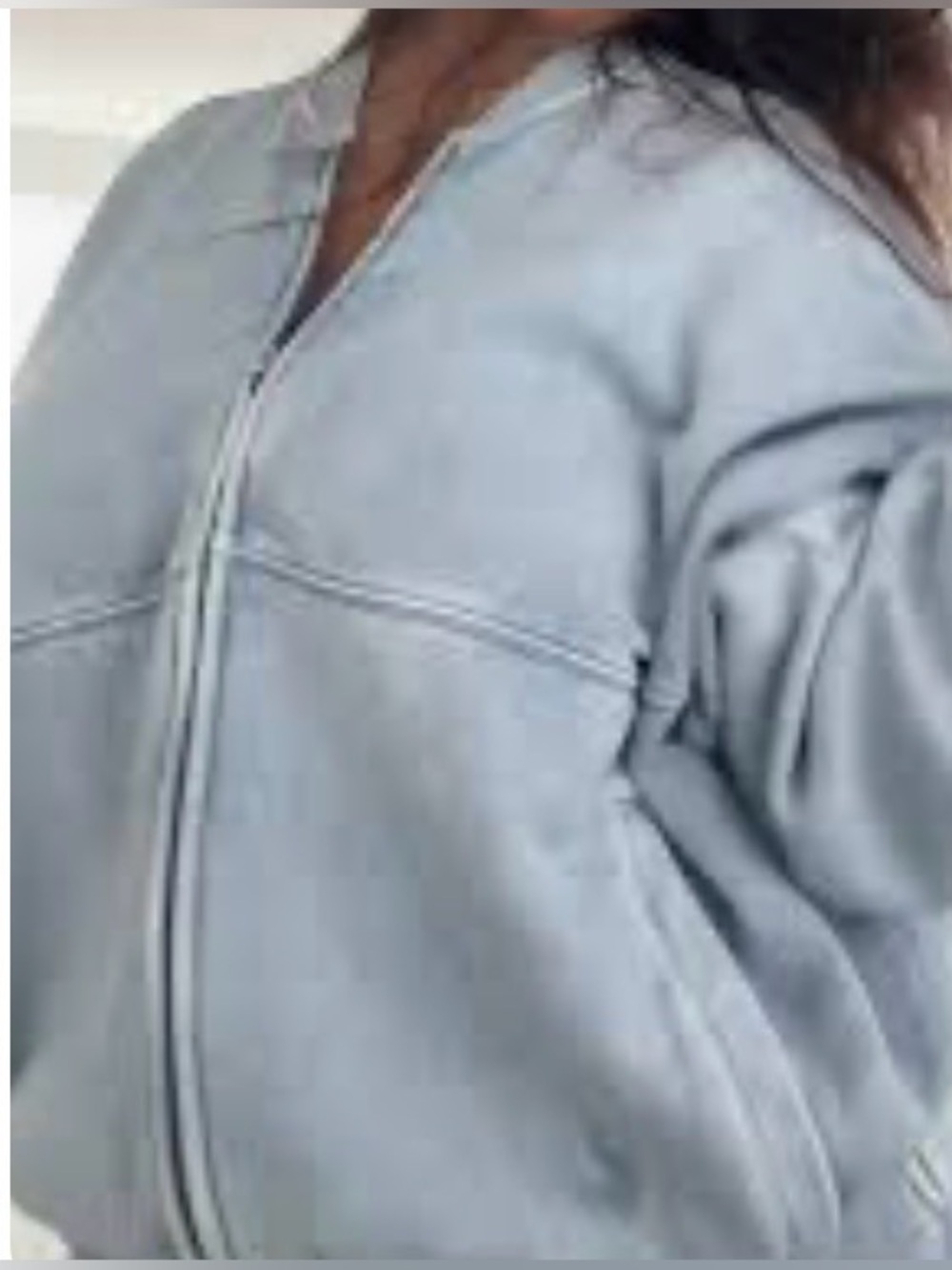 Universal Thread Leisure Studio Acid Wash Blue Full Zip Sweatshirt Jacket XL NWT